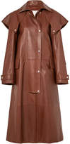 CALVIN KLEIN 205W39NYC - Leather Trench Coat - Brown