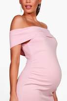 Thumbnail for your product : boohoo Womens Maternity Tilly Off The Shoulder Midi Dress