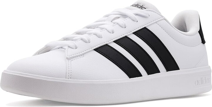adidas Grand Court 3.0 Shoes Men's Shoes White/Black/White : 10.5 D - Medium Rubber