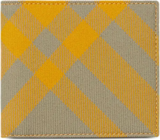Burberry Checked Bi-Fold Wallet