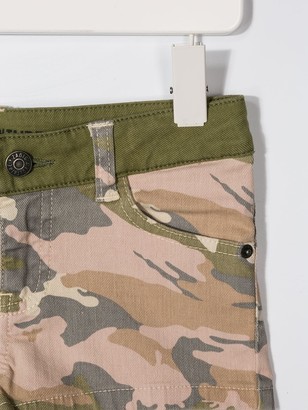 Zadig & Voltaire Kids Camouflage Print Shorts
