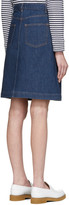 Thumbnail for your product : A.P.C. Blue Therese Skirt