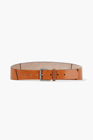 Thumbnail for your product : Brunello Cucinelli Bead-embellished pebbled-leather belt
