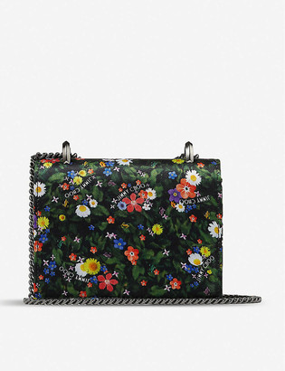 Jimmy Choo Paris mini floral-print silk cross-body bag