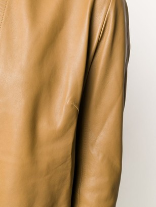 S.W.O.R.D 6.6.44 Collarless Leather Jacket