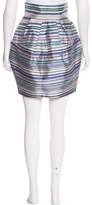 Thumbnail for your product : Christian Dior Silk Striped Skirt