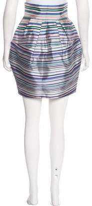 Christian Dior Silk Striped Skirt