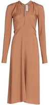 Thumbnail for your product : Victoria Beckham Fit-&-Flare Satin Midi Dress