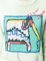 Thumbnail for your product : Mira Mikati Knitted Elephant Embroidered Jumper