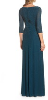 Thumbnail for your product : La Femme Beaded Twist Knot Waist Gown