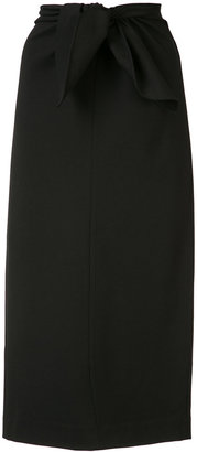 Tibi knot fitted dress