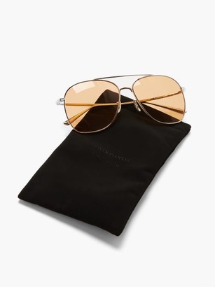 The Row X Oliver Peoples Ellerston Titanium Sunglasses - Orange