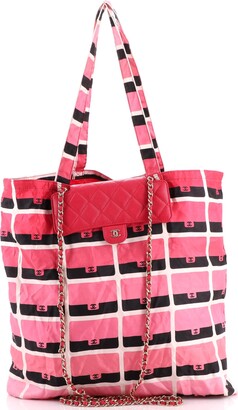 chanel terry cloth tote bag