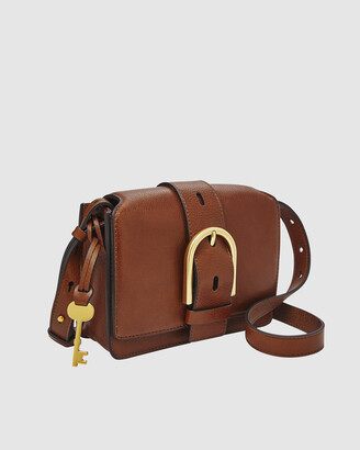 Fossil Women's Brown Cross-body bags - Wiley Brown Shoulder Bag - Size One Size at The Iconic