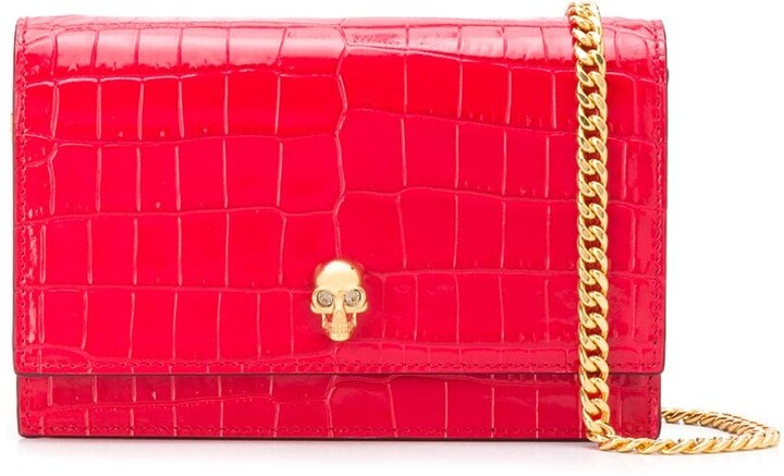 red crocodile bag