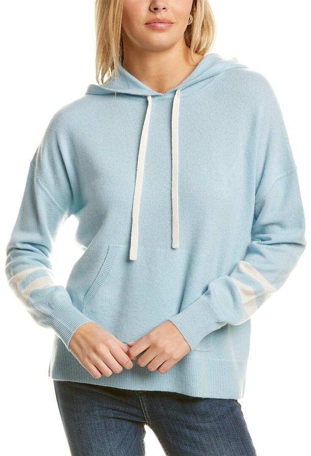 CASH-MERE.CH 100/% Cashmere Womens Zip Hoodie Sweater