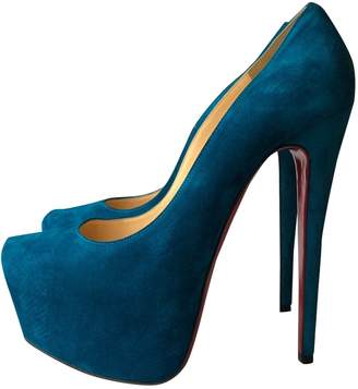 Blue Suede Heels - ShopStyle