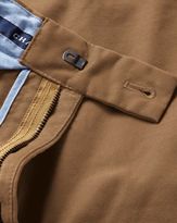 Thumbnail for your product : Charles Tyrwhitt Camel extra slim fit flat front chinos