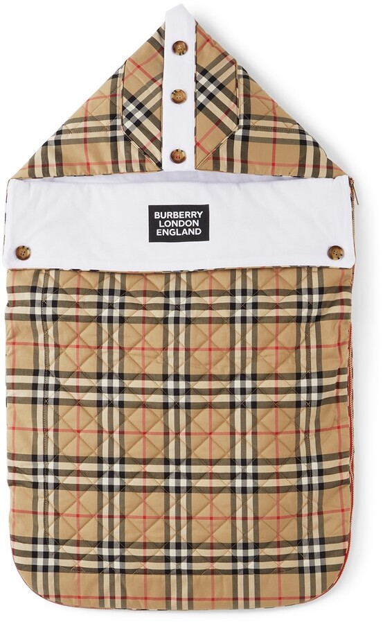 Burberry Baby Beige Vintage Check Logo Nest Sleeping Bag - ShopStyle Girls'  Outerwear