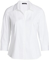 Thumbnail for your product : Lafayette 148 New York, Plus Size Katherine Collared Blouse