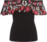 Thumbnail for your product : Jane Norman Puff Print Bardot Top