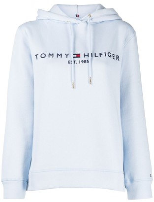 Tommy Hilfiger Logo-Print Drawstring Hoodie