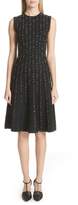 Thumbnail for your product : Jason Wu Polka Dot Wool Blend Fit & Flare Dress