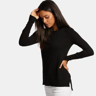 philosophy Women's Button Sleeve Split Cuff Knit Sweater