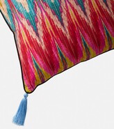 Thumbnail for your product : LES OTTOMANS Ikat silk and cotton cushion