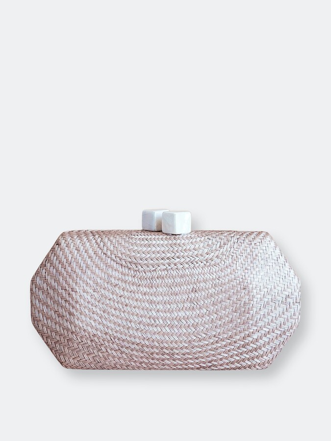dusty rose clutch