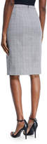 Thumbnail for your product : Nanette Lepore Playful Plaid Ruffle Pencil Skirt