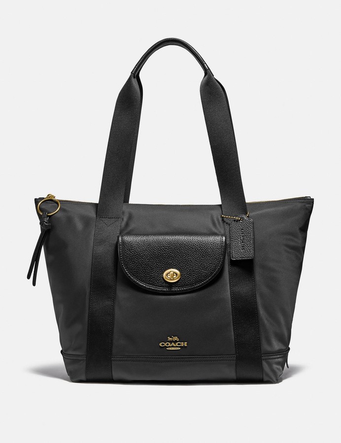 Coach Cargo Tote With Vintage Rose Print Interior ShopStyle