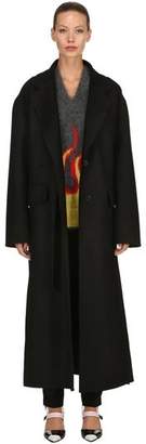 Prada Oversized Double Wool Long Coat