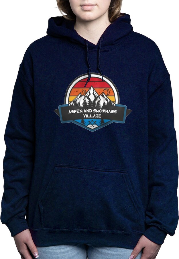 CafePress Aspen And Snowmass Village Colorado Sweatshirt Women's Dark Pullover Hoodie Sweatshirt Graphite Gray