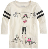 Thumbnail for your product : J.Crew Girls' Olive workout football T-shirt