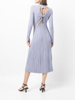 Thumbnail for your product : Dion Lee Pleated Lung-Twist Midi Dress