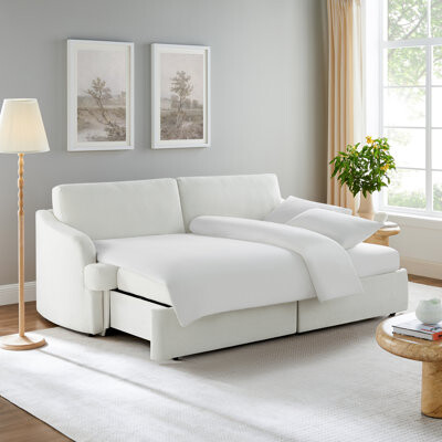 Serta Montana 91.3" Split Pull-Out Convertible Sofa