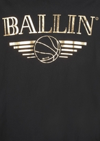 Thumbnail for your product : Ballin Brian Lichtenberg Ballin'; grey printed cotton T-shirt