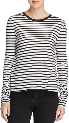 Pam & Gela Striped Lace-Up Tee