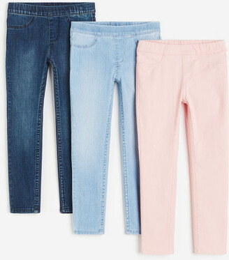 H&M 3-pack Denim Jeggings - ShopStyle Girls' Jeans