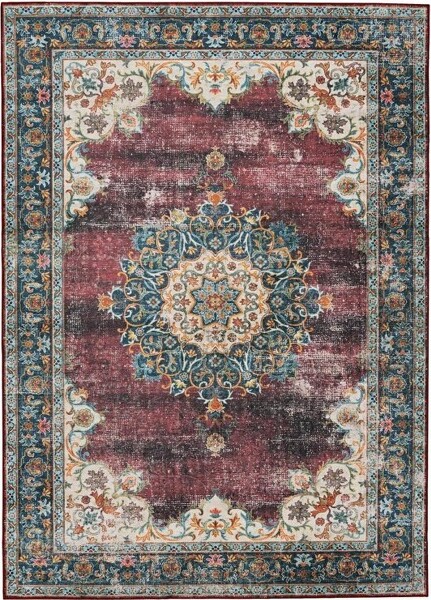 HomeStockWashableBryantIvory/Burgundy3x5TraditionalMachineWovenwithPrintedDesignsRug