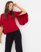 Thumbnail for your product : Lost Love Butterfly Boatneck Top