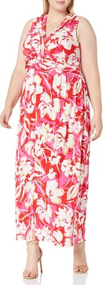 Vince Camuto Women's Printed ITY Maxi Dress