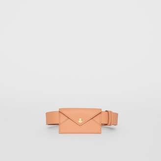 Burberry Envelope Detail Leather Belt
