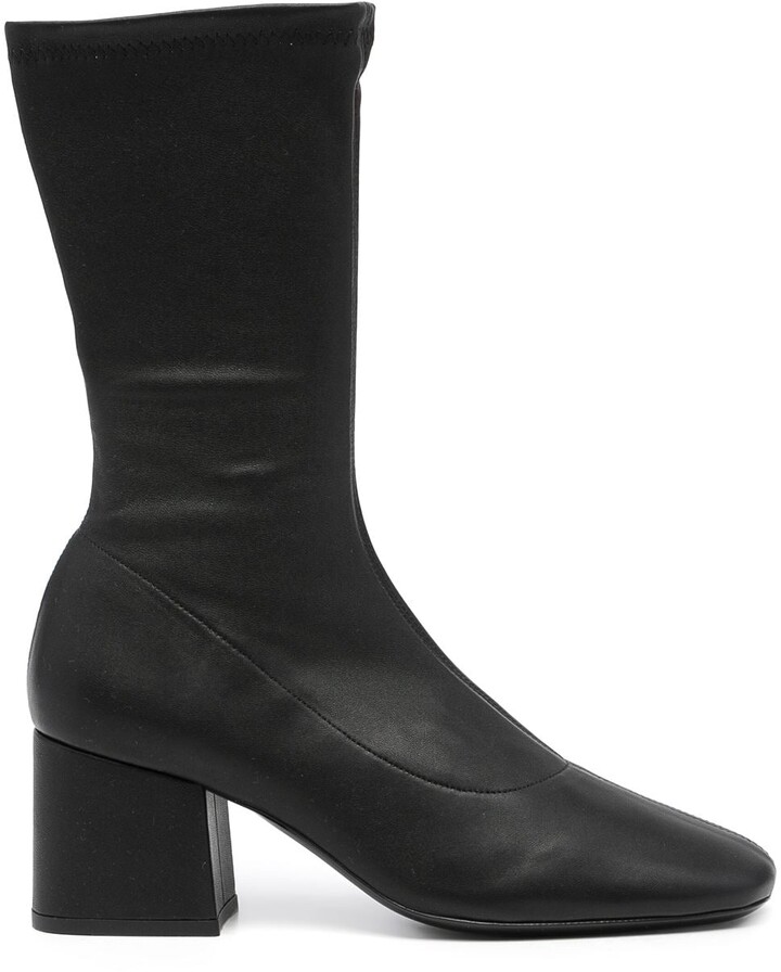 BY FAR Leather Sock Boots - ShopStyle Women's Fashion