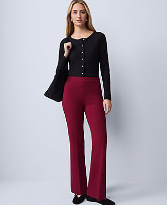 Ann Taylor Petite Weekend Collection Ponte Flare Pant