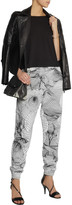 Thumbnail for your product : Christopher Kane Printed cotton-jersey track pants