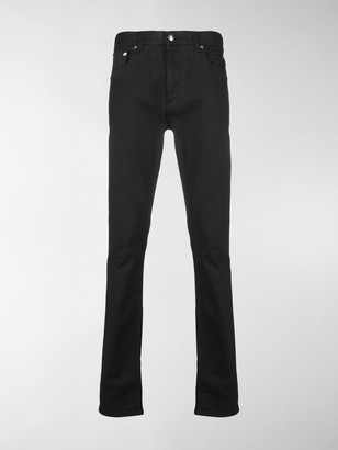 mens black studded jeans