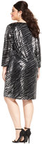 Thumbnail for your product : Spense Plus Size Animal-Print Sequin Dress