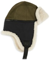 Thumbnail for your product : UGG Mixed-Media Shearling & Faux-Shearling Leather Trapper Hat